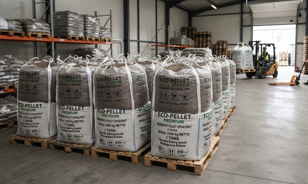 PELLET 1000kg big bag / wysoka kalorycznosc A1 - SOSNA