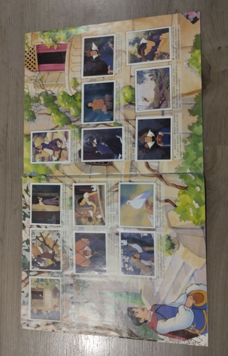 Caderneta cromos Panini Branca de Neve