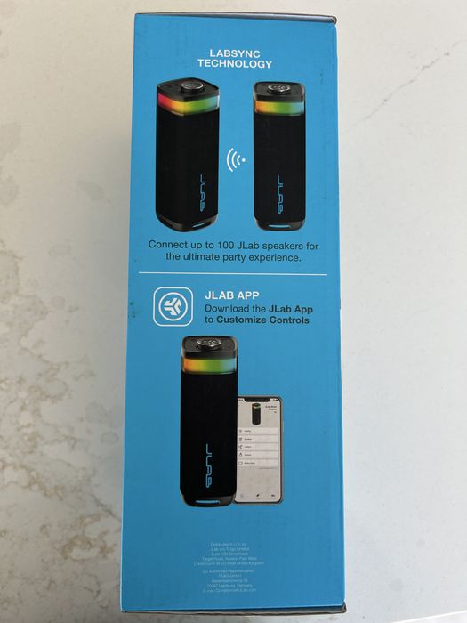 Coluna Bluetooth JLab JBuds Party - NOVA e SELADA