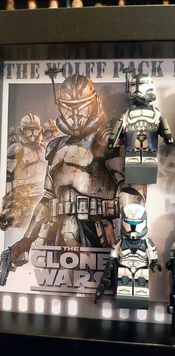 Figurki Star Wars RAMKA z 8 figurkami WOLFF PACK 104th Battalion CW