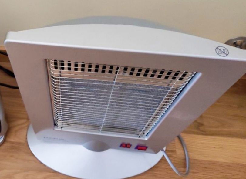 Aquecedor em funcionamento