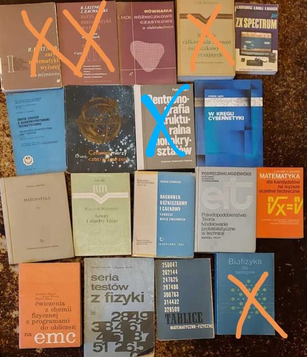 Kilkanaście książek matematyka rachunek różniczkowy