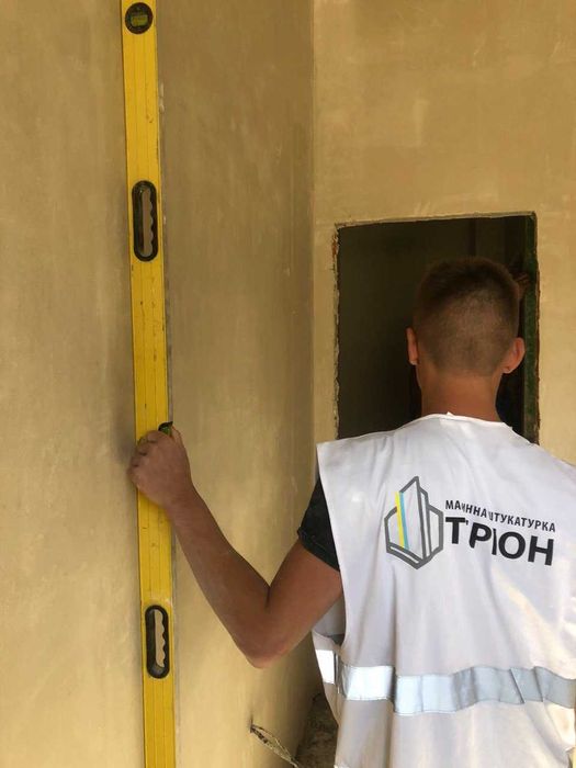 Машинна штукатурка, напівсуха Стяжка підлоги