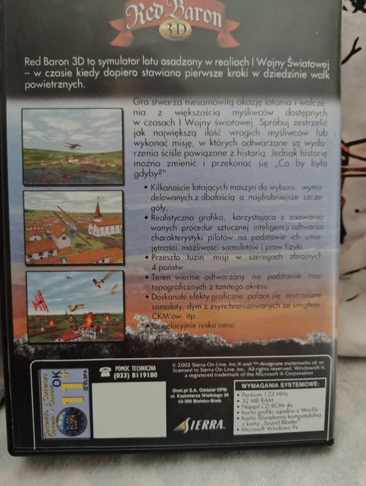 Red Baron 3D gra CD rom