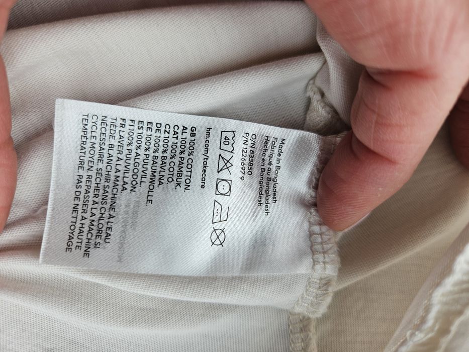 H&M t-shirt oversize z nadrukiem r.164cm (12lat)