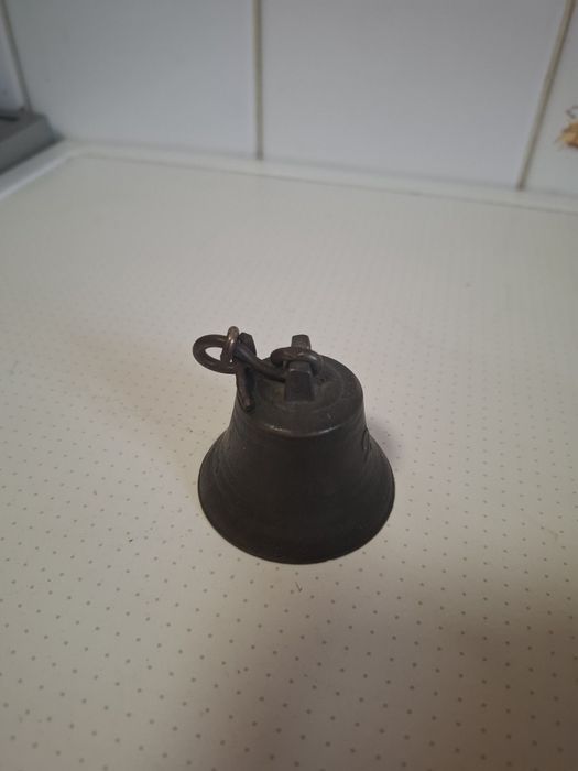 Mosiężny dzwonek z dodatkiem srebra stary