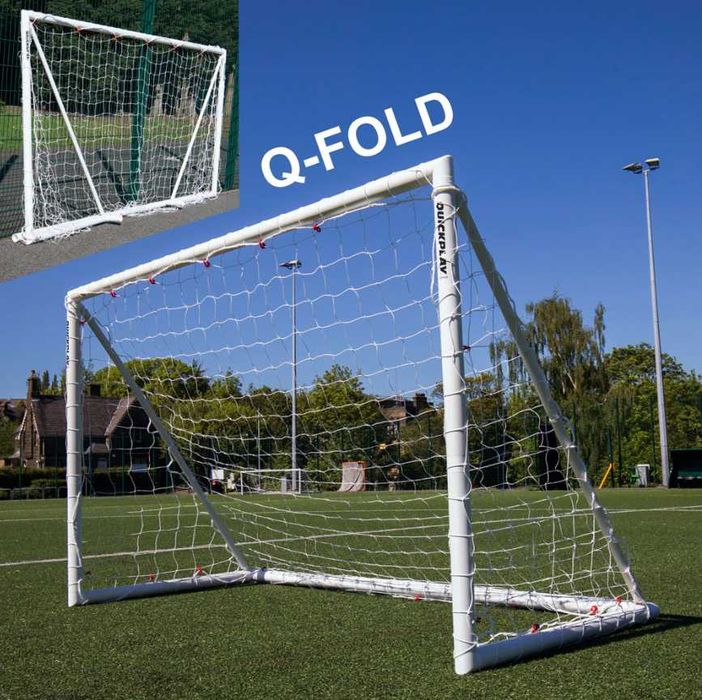 QUICKPLAY Q-FOLD Bramka piłkarska składana płasko 2,4x1,5m 3x2m 5x2m