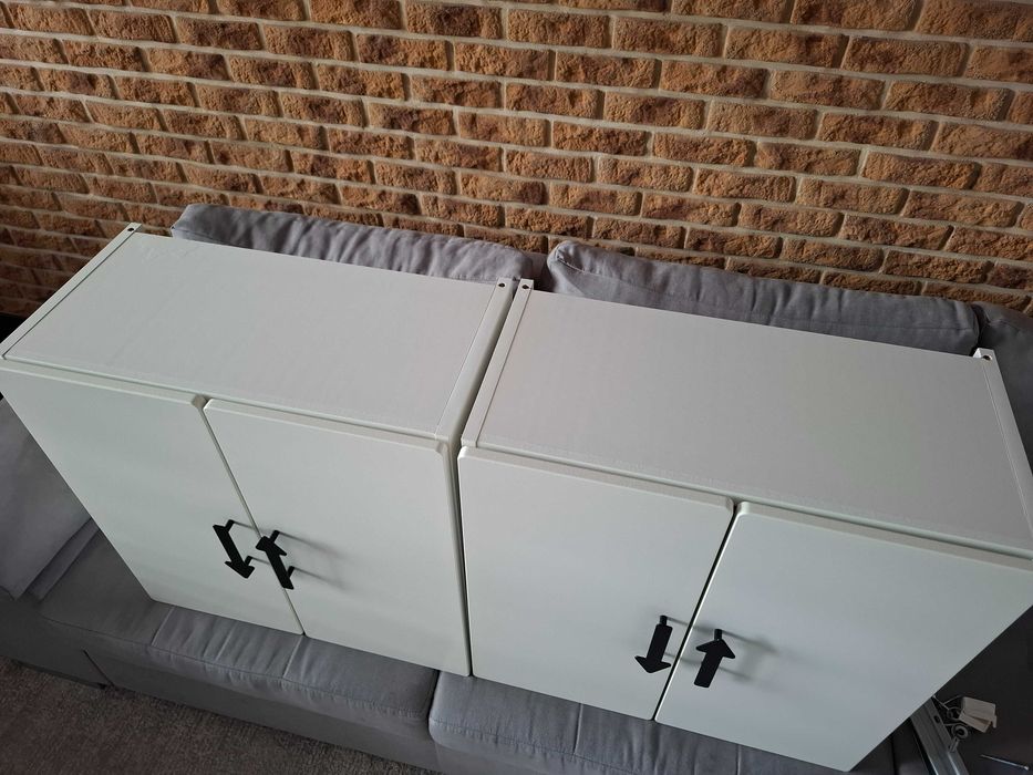 2x biała szafka ścienna Ikea