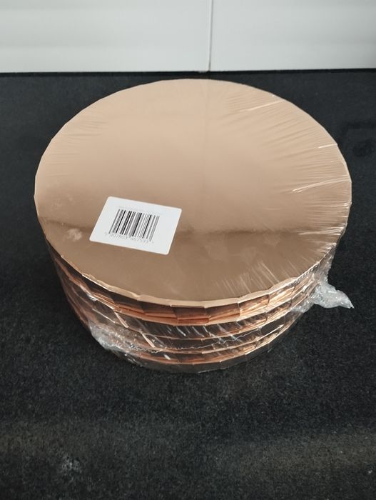 Podkłady pod tort grube złote że styroduru 25cm