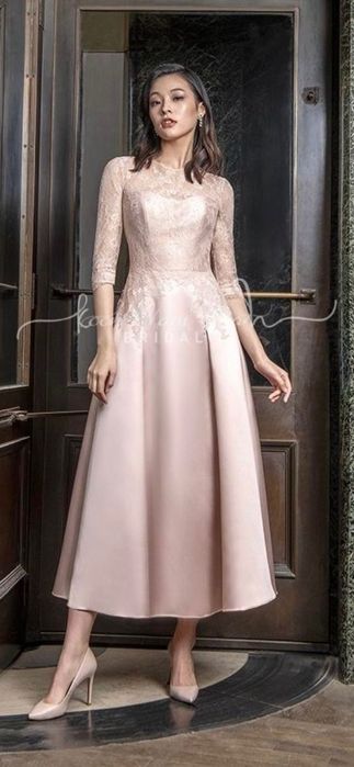 Vestido de cerimónia Pronovias rosa blush – Tam. 44 – Usado 1 vez