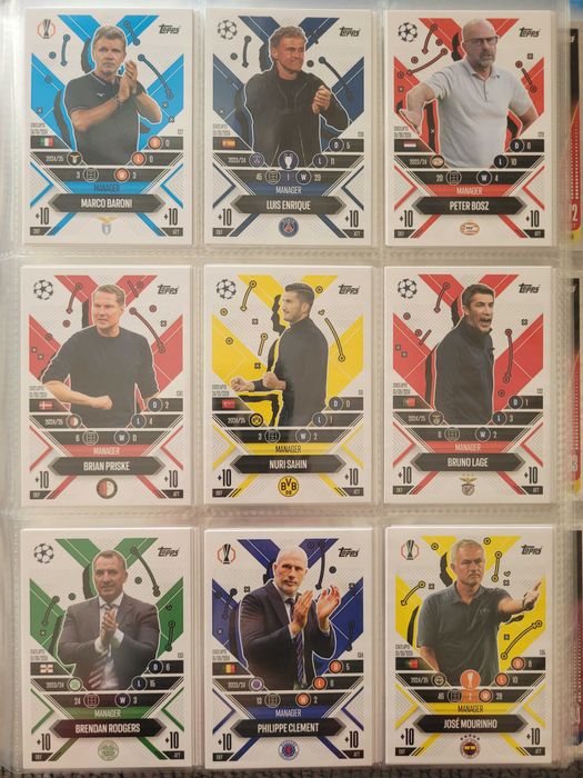 Match Attax 24/25 e Match Attax Extra 24/25 Lote de Cartas