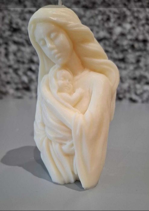 Vela Artesanal Aromática - Mãe com Bebé ao Colo.