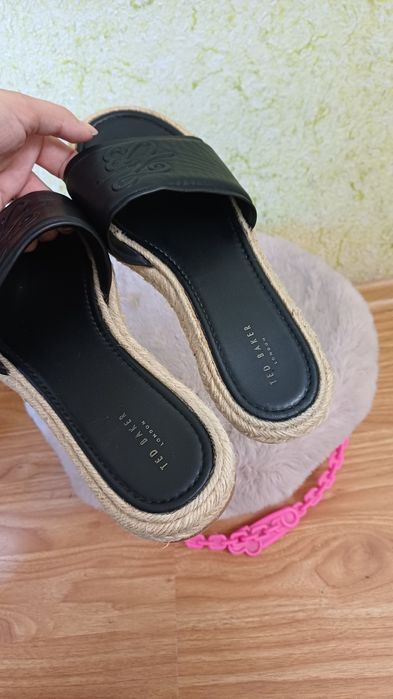 Шлепанцы женские кожаные Ted Baker женская обувь 39размер