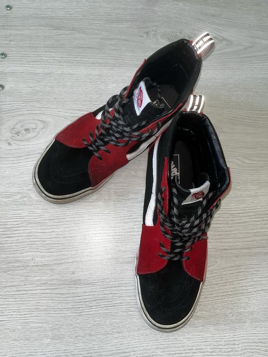 Кеди високі VANS SK8-Hi Red Black White