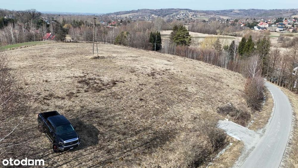 Działka 62 ary , Wydana WZ-ka na 4 domy/8 bliźniaków . WIDOKOWA