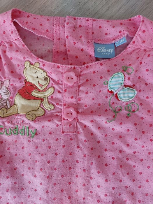 Sukienka bawełniana na lato Kubuś Puchatek, Disney, r.92