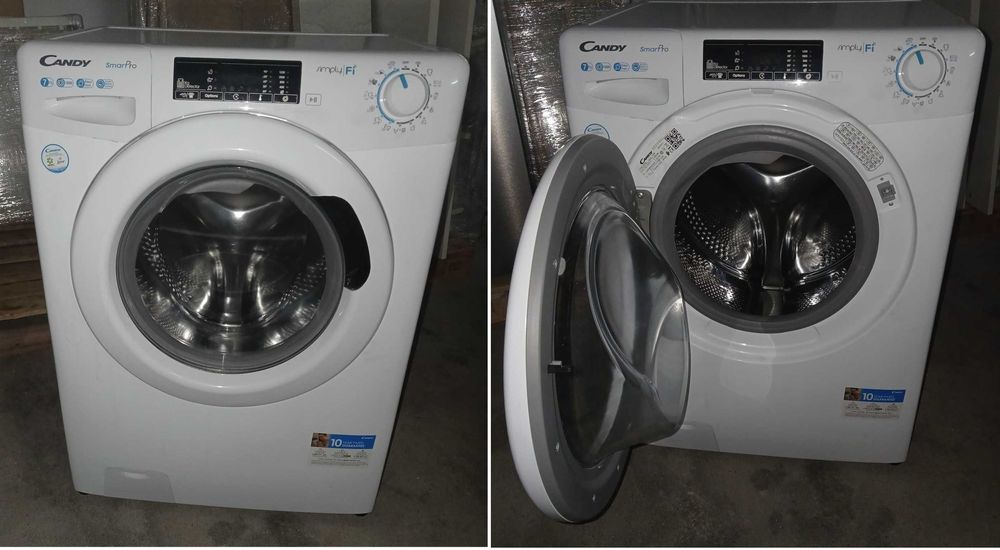 Máquina Lavar Roupa Candy CSO 1275TE/1S Como Nova 7kg