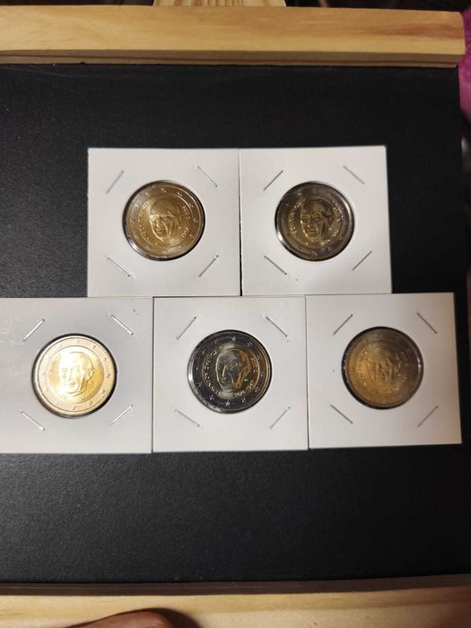 Alemanha 5x 2 €  Konrad 2026 UNC letras dif.