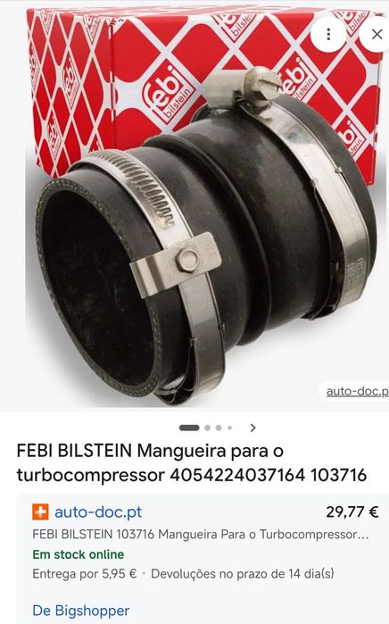 Tubo flexível admissão psa