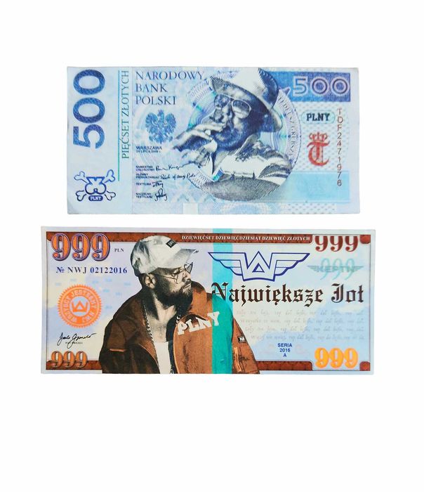TEDE - Banknoty: 500 i 999 PLNY # nowe unikatowy gadżet nwj wj keptn
