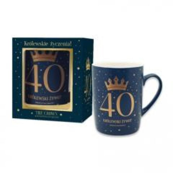 Kubek The Crown-40M granatowy oprawa: pudełko