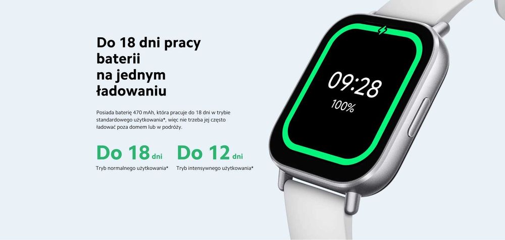 Sportowy zegarek Xiaomi Redmi Watch 5 Active Bluetooth pomiar tętna