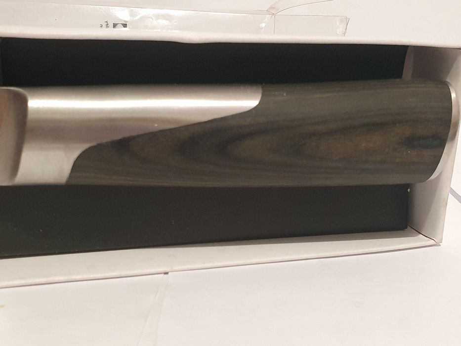 Super noż IKEA SLITBAR stal VG 10 Cro-Mo nowy tasak 21cm ostrze 8''