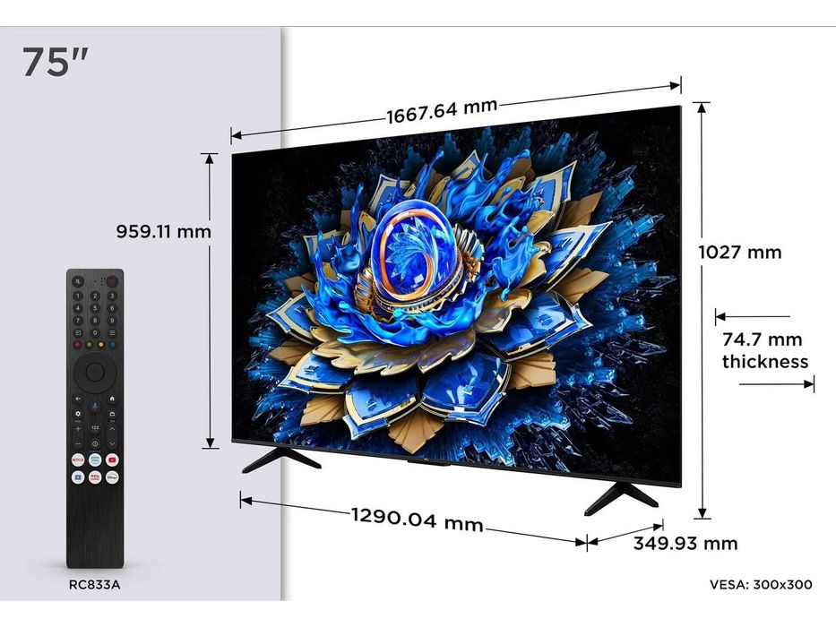 Televisão TCL 75 POLEGADAS