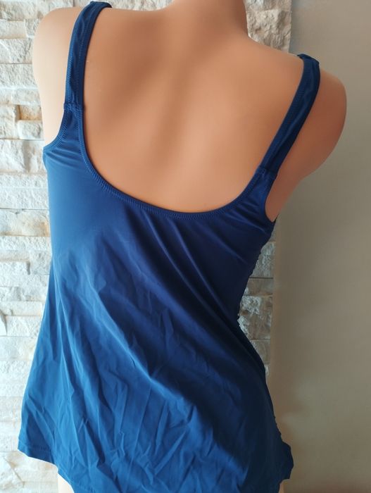 Ciążowy chabrowy top tankini góra od stroju kąpielowego 40/42