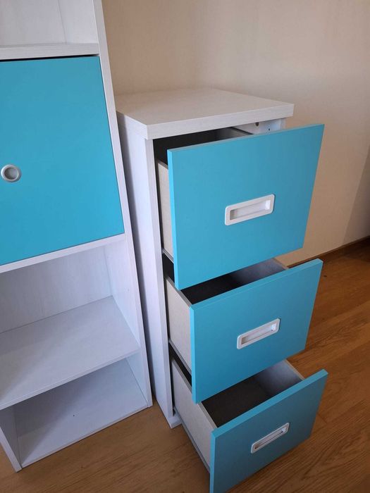 Móveis Quarto Criança – Estante + Cómoda (Arrumação) Rimobel
