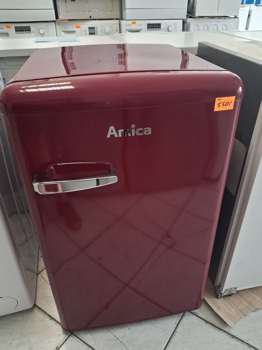 Lodówka Amica Retro bordo! Gwarancja i transport Gratis ‼️