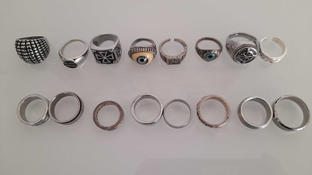 Anéis e fios em aço