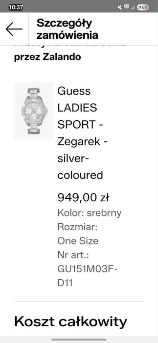 Piekny kobiecy zegarek „Guess Ladies sport”