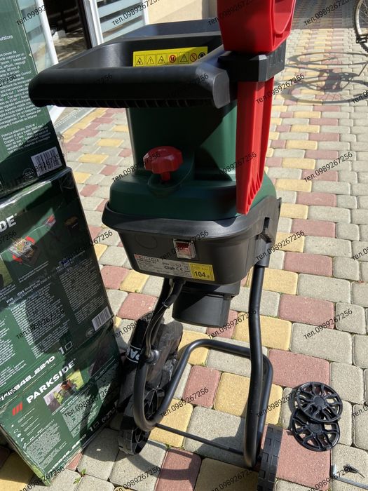 Гілкоподрібнювач, шредер измельчитель веток, дробілка, Parkside