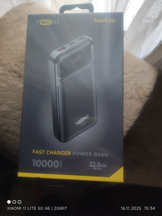 Повербанк Yoki MaxCap 22.5w 10000mAh