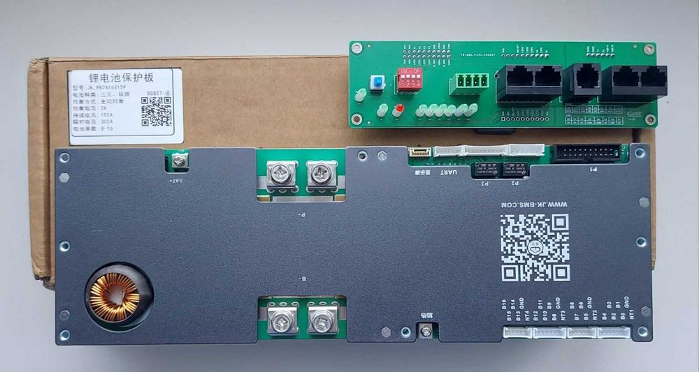 Smart  плата  JK-bms B2A8S20P  4S-8S акт. балансир ток 2а