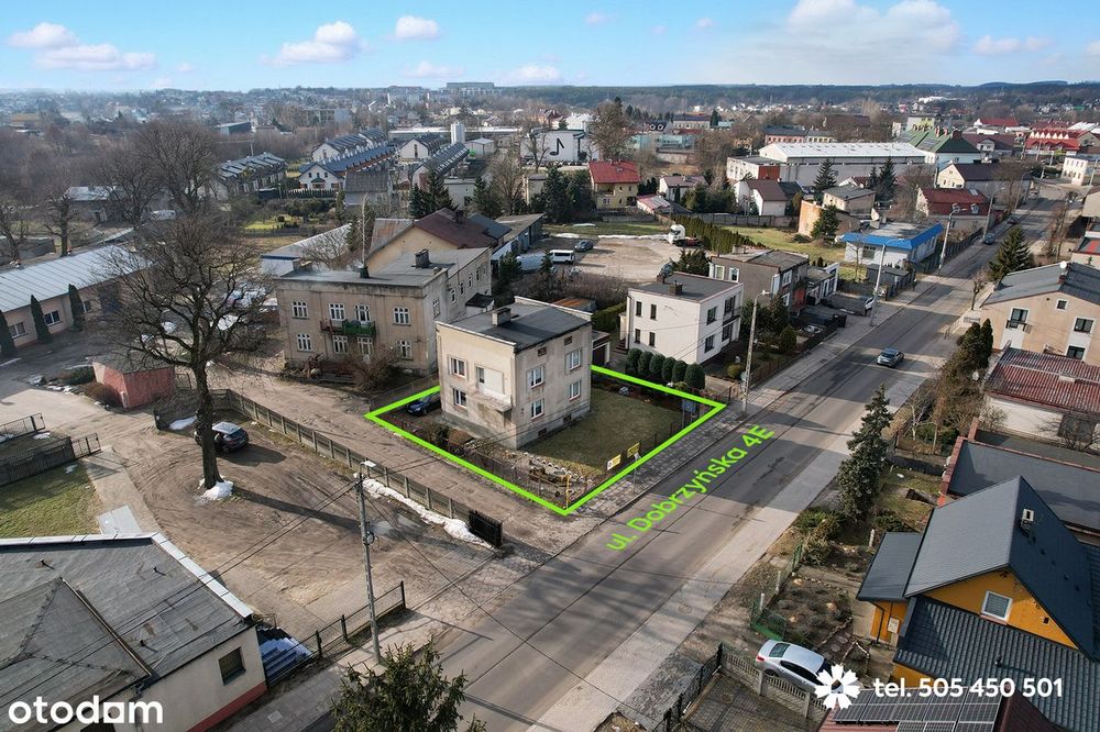 Dom piętrowy 128 m2 + budynek mieszkalny, działka 400 m2, Lipno