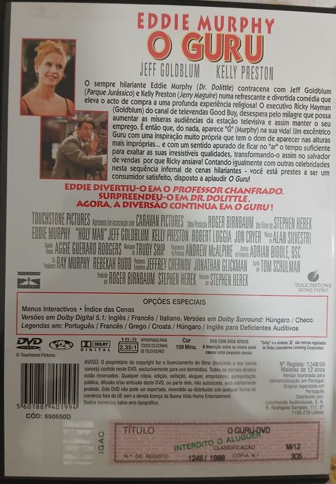 DVD O Guru com Eddie Murphy