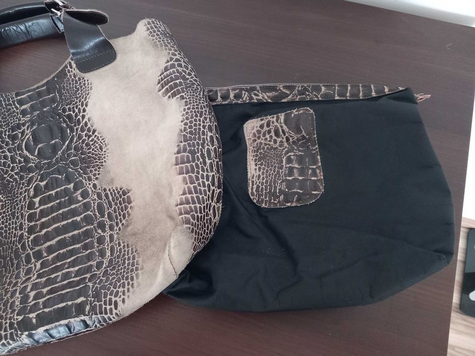 Torba damska XXL skórzana