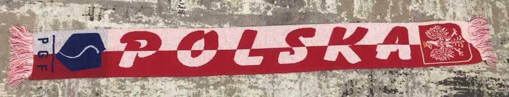 Szalik reprezentacji Polski dla kibica, szal POLSKA 150x17cm