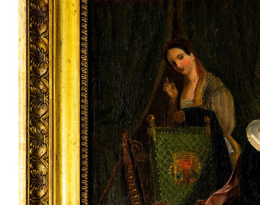 Pintura mãe filha Jean Augustin Franquelin | Romantismo