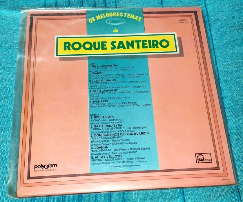 Disco vinil LP - Os Melhores Temas de Roque Santeiro