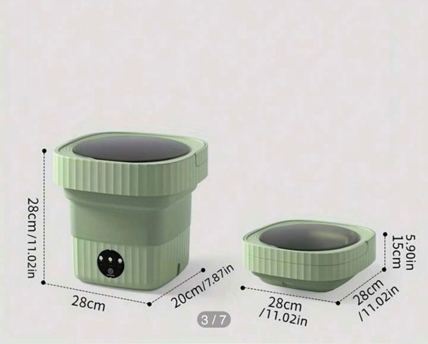 Máquina de lavar portátil dobrável