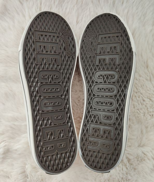 Trampki Lee Cooper na platformie białe r. 38 - założone raz
