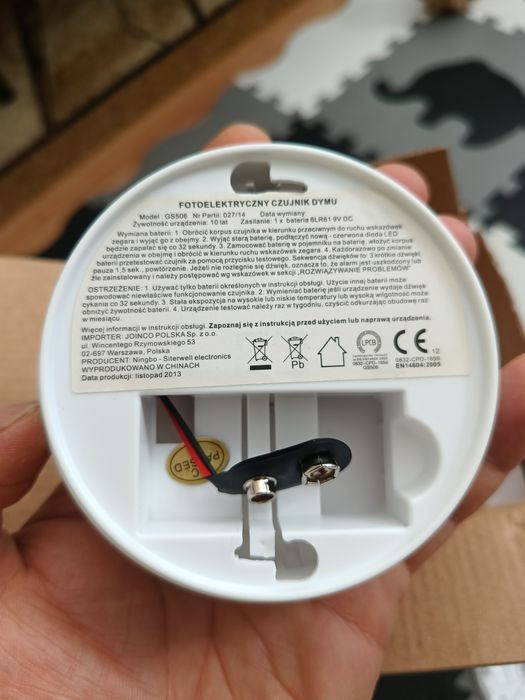 czujnik dymu fotoelektryczny