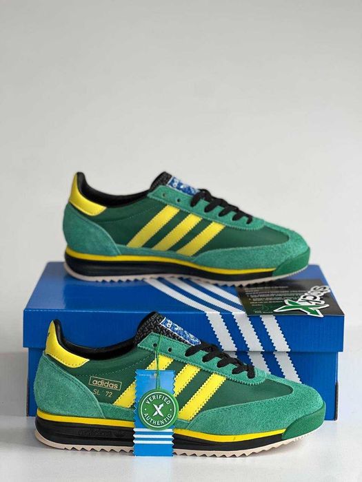 Мужские кроссовки Adidas SL '72 Green Premium. 40-45