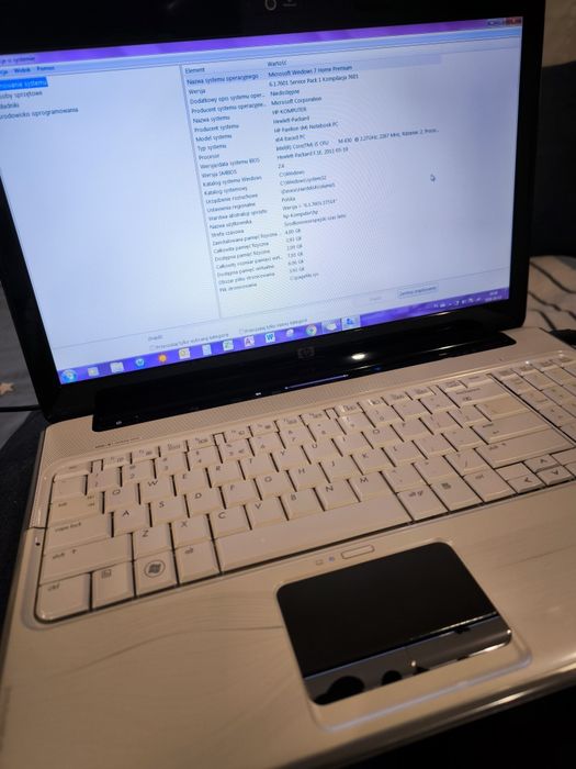 Laptop HP Pavilion dv6 | Windows 7 | Stan BDB | Do Garażu / Retro / Klasyk + Zasilacz