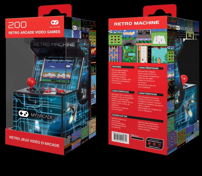 Consola Mini Máquina Retro Arcade 200 Jogos