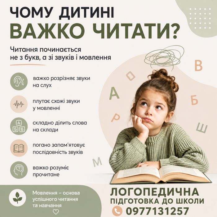 ЛОГОПЕД. Підготовка до школи