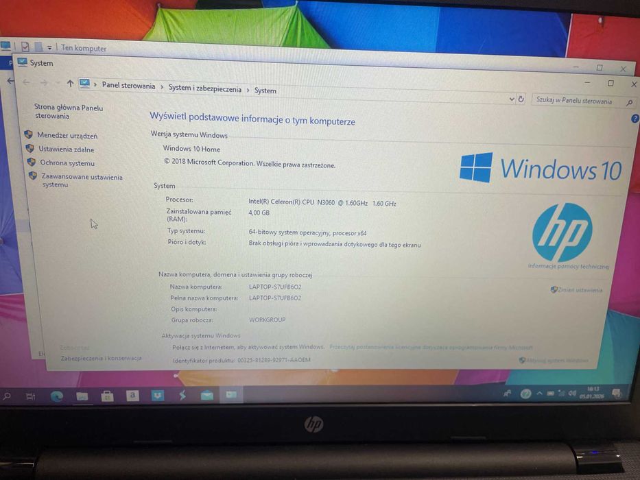 Laptop HP 15-ra073nw / Nowy Lombard / Katowice